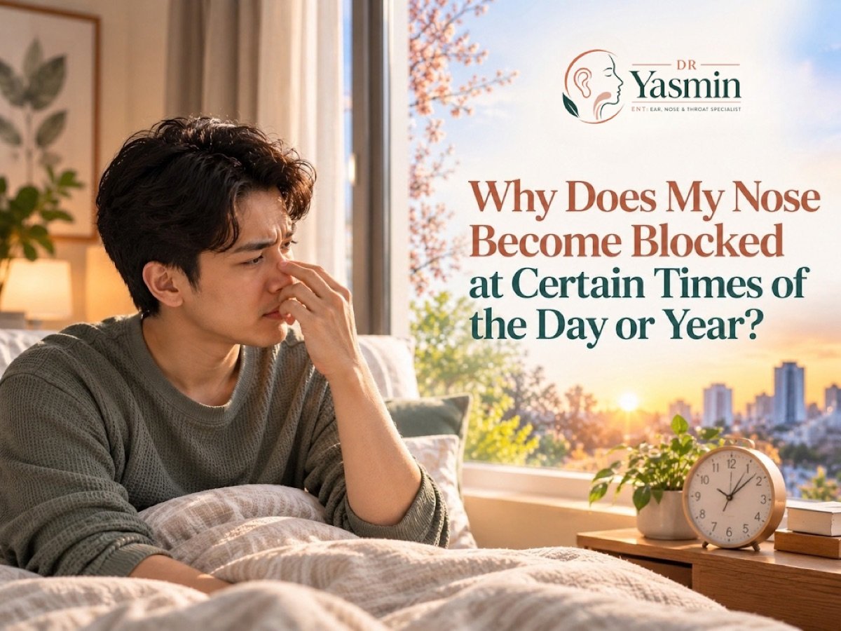 Educational artwork: A Blocked Nose in the Morning or at Night: Understanding the Pattern