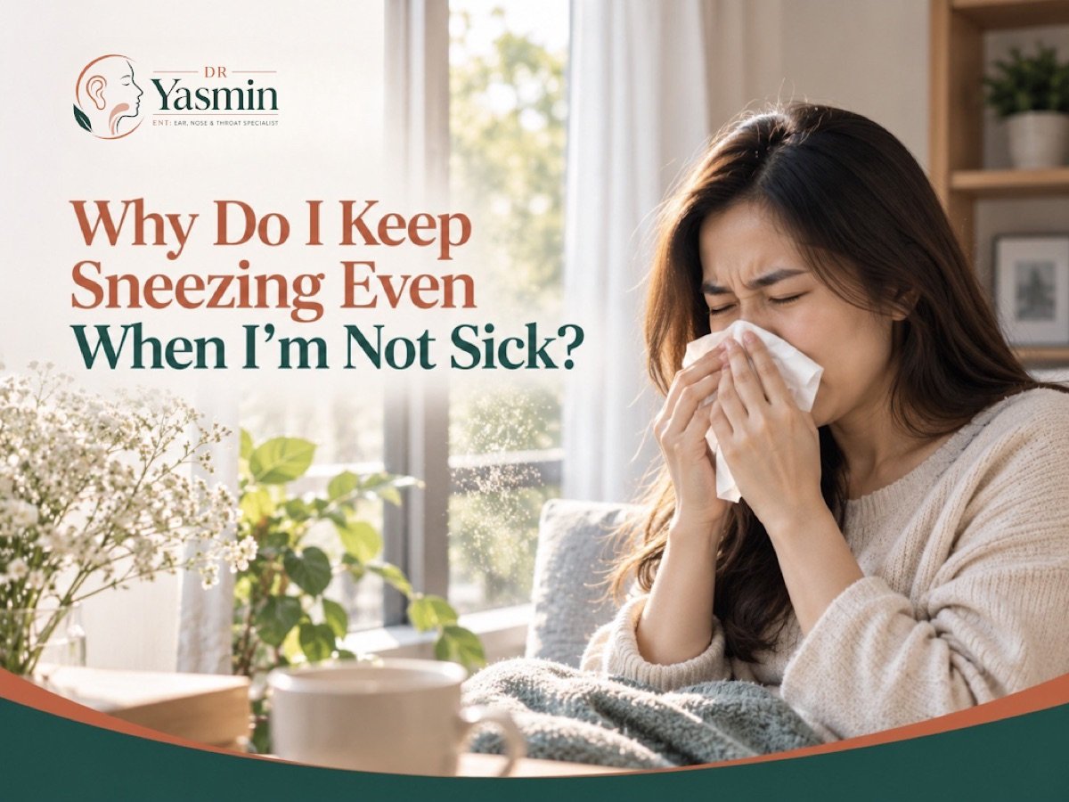 Educational artwork: Sneezing Without a Cold: What Could Be Triggering It?