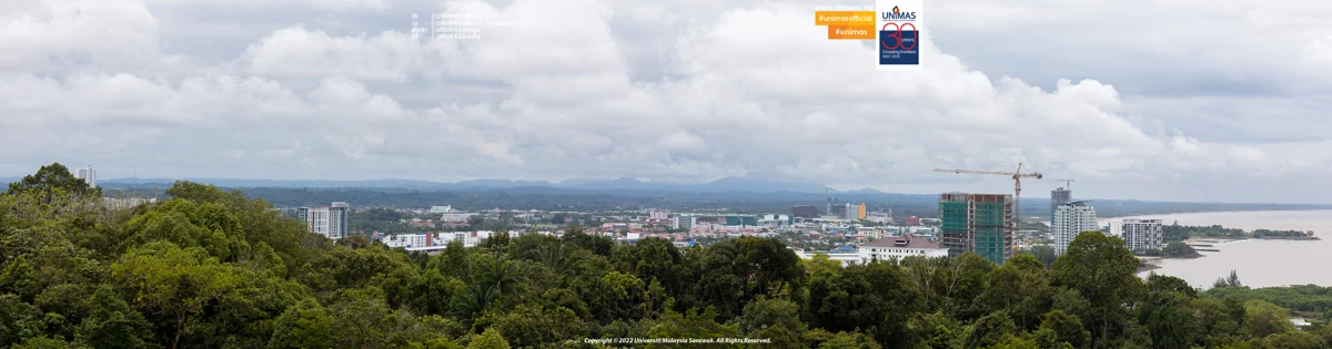 Panoramic view of Bintulu, Sarawak